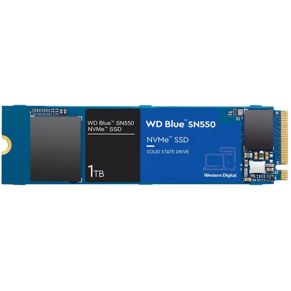WD Blue SN550 1TB M.2 2280 PCIe Gen3 x4 NVMe Solid-State Drive (WDS100T2B0C) image 1