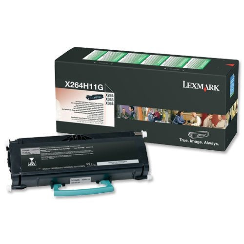 Lexmark X264H11G High Yield Return Program Black Laser Toner Cartridge image 1