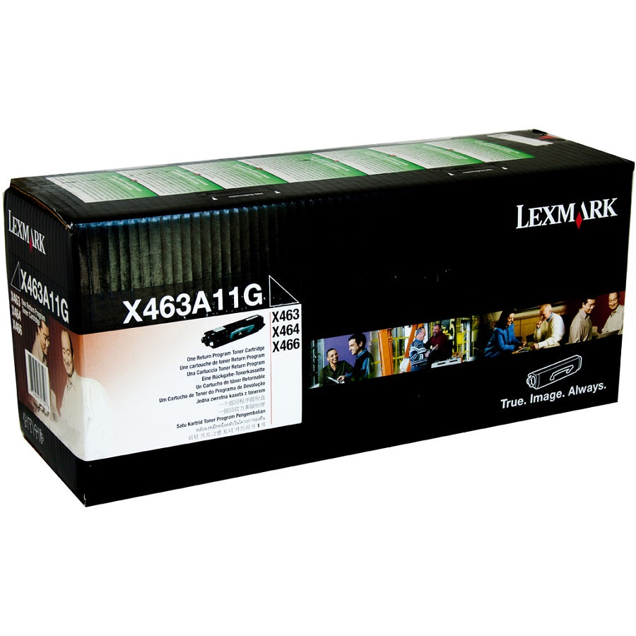 Lexmark X463A11G Return Program Black Laser Toner Cartridge image 1