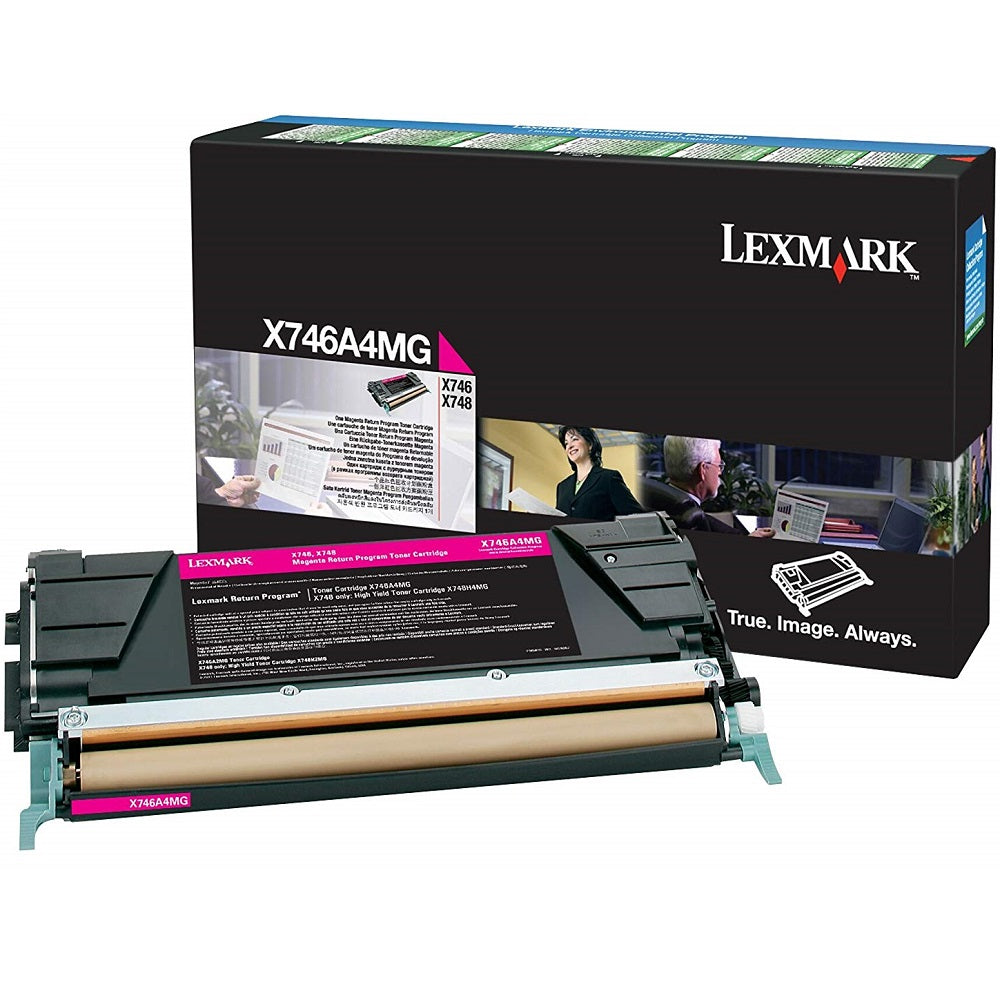 Lexmark X746A1MG Magenta Return Program Laser Toner Cartridge image 1