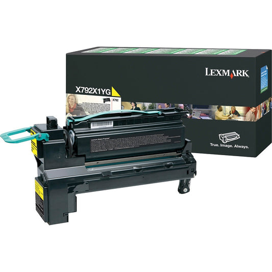 Lexmark X792X1YG Extra High Yield Return Program Yellow Laser Toner Cartridge image 1