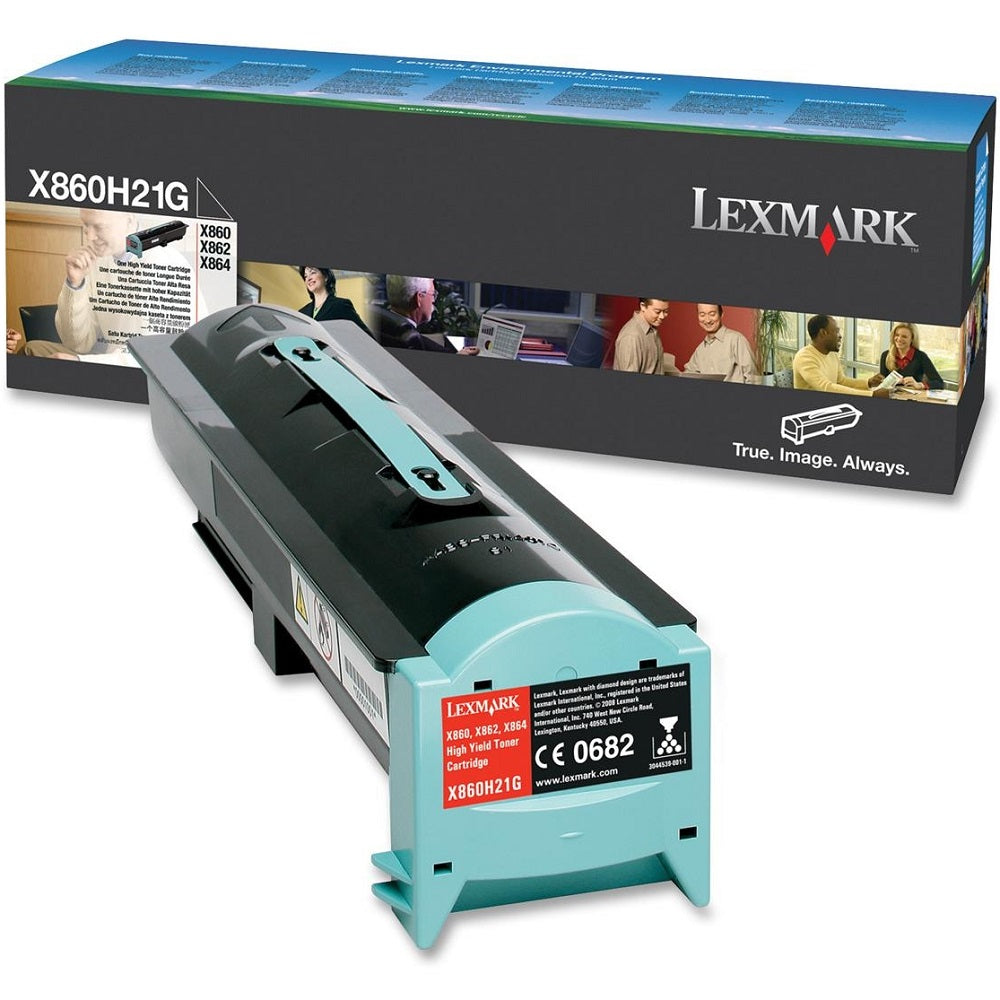 Genuine Lexmark X860H21G High Yield Black Laser Toner Cartridge image 1
