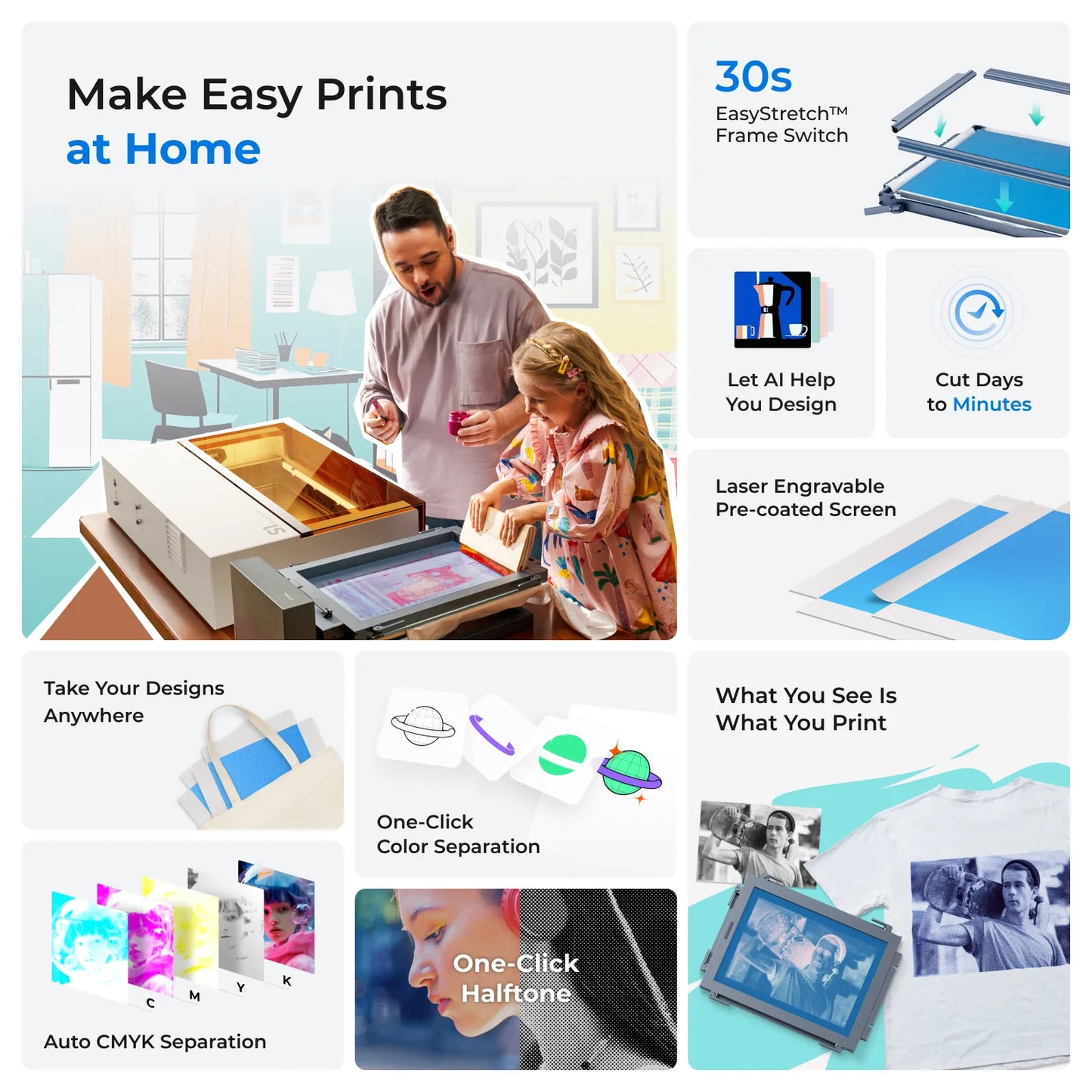 xTool Screen Printer 2.0, Basic Kit product image 3