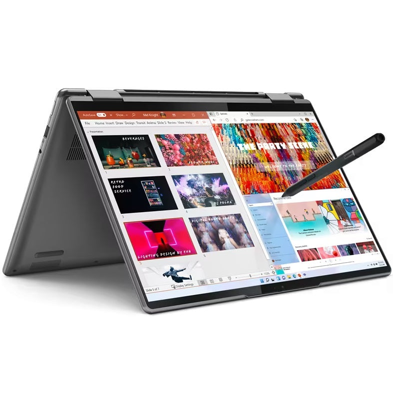 Lenovo Yoga 7 14IAL7 Notebook PC – Core i7-1260P / 14.0″ 2.8K Touch / 16GB RAM / 1TB SSD / Win 11 Pro / Storm Grey (82QE00C1S