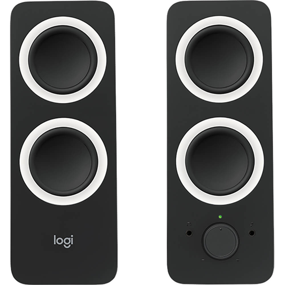 Logitech Z200 Stereo Speakers – Midnight Black (980-000810) image 1