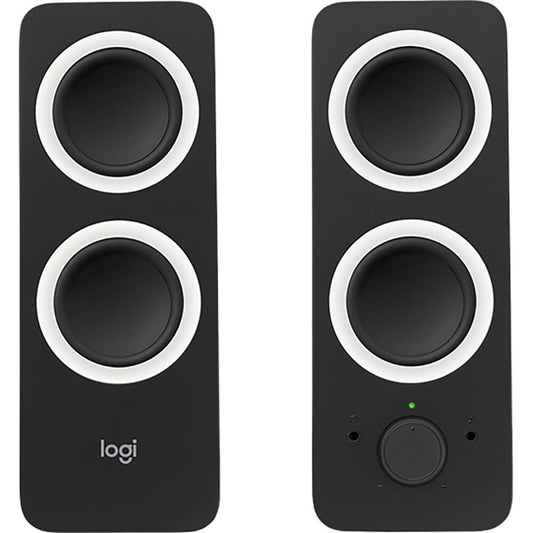 Logitech Z200 Stereo Speakers – Midnight Black (980-000810) image 1