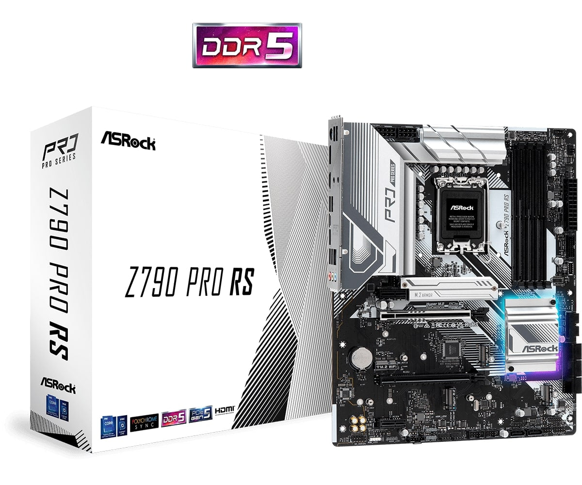 ASRock Intel Z790 Pro RS Socket 1700 ATX Motherboard (Z790-PRO-RS) image 1