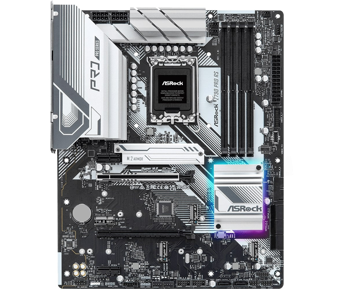 ASRock Intel Z790 Pro RS Socket 1700 ATX Motherboard (Z790-PRO-RS) image 2