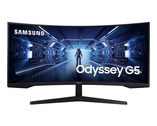 Samsung Odyssey G55T 34″ UWQHD Curved Gaming Monitor (LC34G55TWWPXEN) image 1