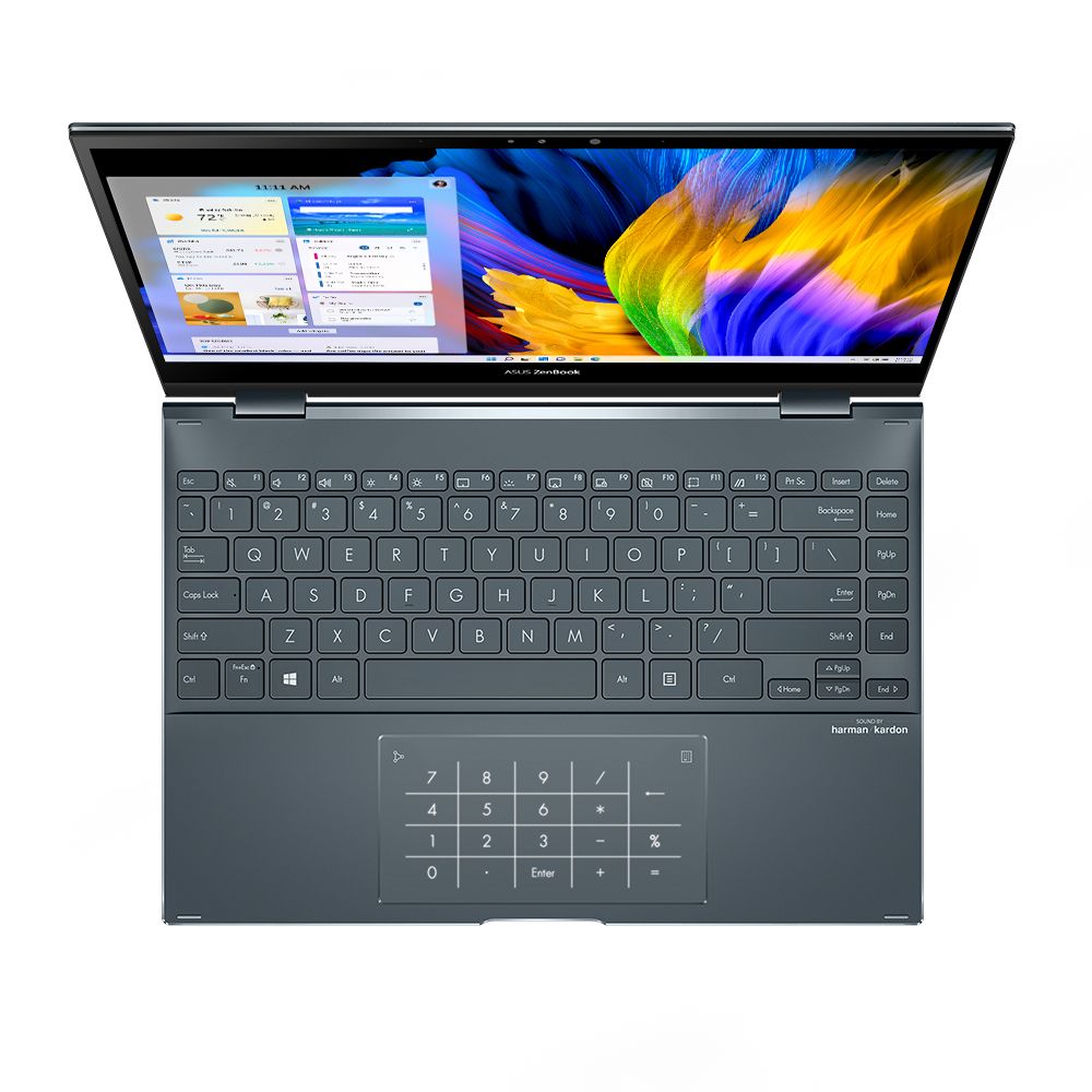 ASUS Zenbook Flip 13 Notebook PC – Core i7-1165G7 / 13.3″ FHD Touch / 8GB RAM / 512GB SSD / Win 11 Home / Grey (UX363EA-I7165