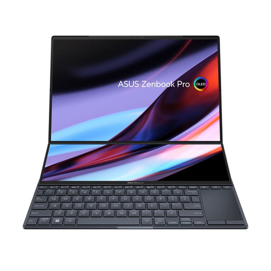 ASUS Zenbook Pro 14 Duo Notebook PC – Core i7-12700H / 14.5″ WQXGA+(WQ+) Touch / 32GB RAM / 1TB SSD / NVIDIA GeForce RTX 3050 Ti 4GB GDDR6 Graphics / Win 11 Home (UX8402ZE-I73210B0W) image 1